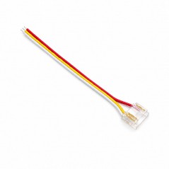 Conector Banda LED COB Monocolor 8mm 3 Pini cu Cablu 10cm Set 10 Buc YOA3P-8-1