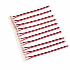 Set 10 x Conector Banda LED COB/SMD Monocolor 5mm 2 Pini cu Cablu 10cm Set 10 Buc YOA/YCA2P5-1