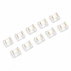 Set 10 Bucati Conector pentru Imbinare Banda LED COBSMD 8mm 2 Pini Strip to Strip YOBYCB2P-8