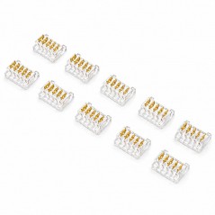Set 10 x Conector pentru Imbinare Banda LED SMD 12mm 5 Pini Strip to Strip YCB5P-12
