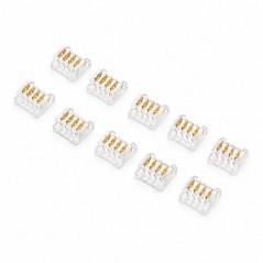 Set 10 bucati Conectori pentru Imbinare Banda LED SMD 8mm 4 Pini Strip to Strip Set 10 Buc YCB4P-8