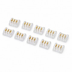 Set 10 x Conector pentru Imbinare Banda LED SMD 8mm 3 Pini Strip to Strip YCB3P-8