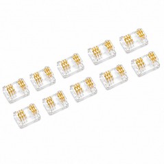 Set 10 bucati Conector pentru Imbinare Banda LED COB 12mm 6 Pini Strip to Strip YOB6P-12