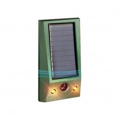 Aparat Solar LED cu Ultrasunete, Repelent pentru Animale Mari si Mici, Anti Rozatoare, Anti Insecte, 12 X 6.5 cm, Verde