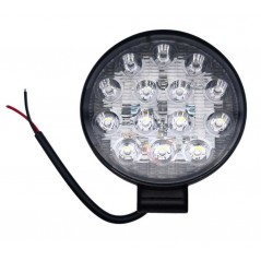 Set 2 x Proiectoare LED Auto Offroad 42W, 12V-24V, 3080 Lumeni, Rotunde, IP67