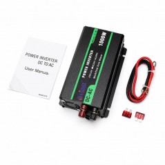 Invertor de Tensiune 1000W, 12V la 220V, Undă Sinusoidală Modificată, USB