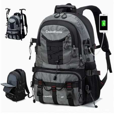 Rucsac Multifunctional de Alpinism, Capacitate 36-55 L, de Calatorie, Impermeabil, Slot USB Incarcare Telefon, Bretele Reglabile