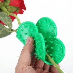 Set 4 Unelte de Gradinarit, pentru Indepartare Spini Trandafiri si Taiere, din PVC/Otel Carbon, Rosu/Verde
