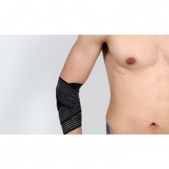 Orteza Elastica, Pentru Picior/Mana, cu Prindere Velcro, 7.5 x 180 cm, din Nailon, Negru