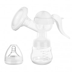 Pompa de San Manuala Multifunctionala, Portabila, cu Tetina pentru Biberon, Anti-Scurgere, Anti-Reflux, 17x18 cm, 150 mL