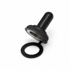 Capac de Protectie Negru pentru Intrerupator cu Maneta, cu Filet Metalic