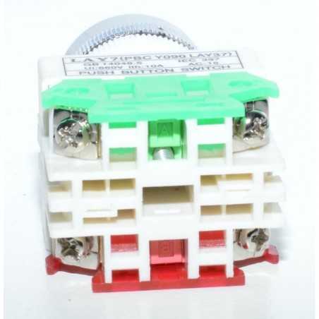 Intrerupator Push Motor LAY-7 Verde