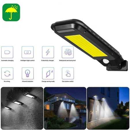Lampa Solara LED COB Senzor De Miscare, Unghi De Inductie 120 Grade 210 COB Model T-210A