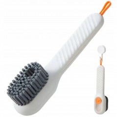 Perie pentru Curatare Incaltaminte cu Recipient pentru Detergent, Perie Multifunctionala pentru Incaltaminte, Culoare Alb