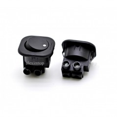 Buton Negru Patrat T120-N