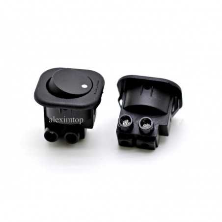 Buton Negru Patrat T120-N