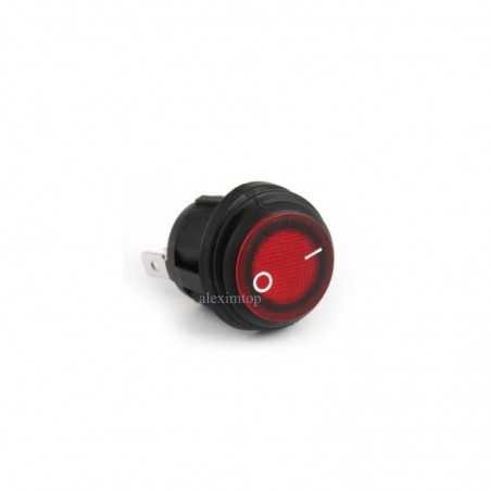 Buton On-Off Rosu cu Cauciuc