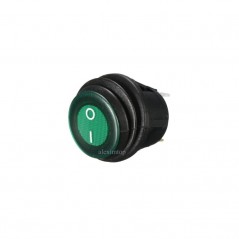 Buton On-Off Verde cu Cauciuc
