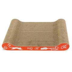Placă de zgâriat pentru pisici Nunbell, 48 x 21 x 6 cm, carton ondulat, cu iarbă-mâței