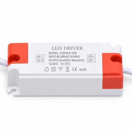 Driver LED 8-12W, Curent Constant 300mA, cu Conector Rapid J1201NB