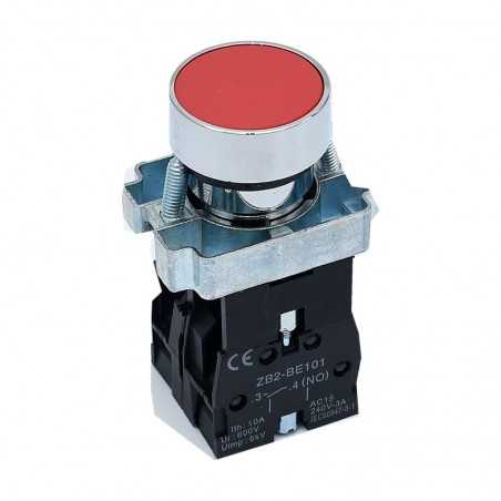 Buton cu Retinere, Rosu, 1NO + 1NC, BA45