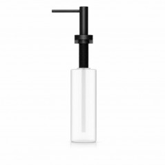 Dozator de Sapun Lichid, Dispenser Incastrat din Inox pentru Chiuveta, 500 ml, Negru