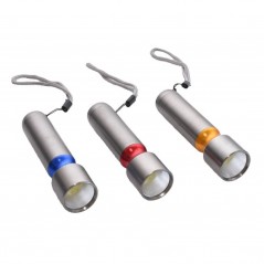 Lanterna Argintie cu Led Cob, 3xR3