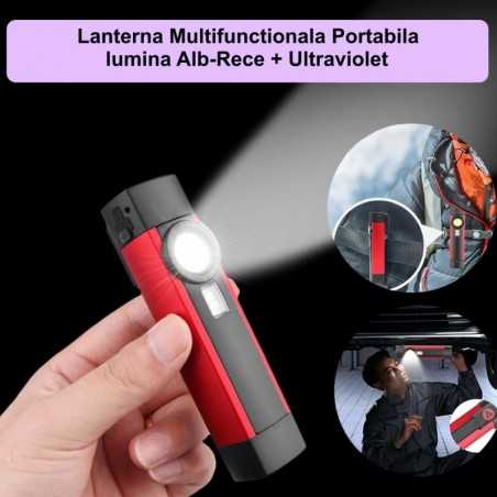 Lanterna XPE + Cob Led + 395 Violet, WL01