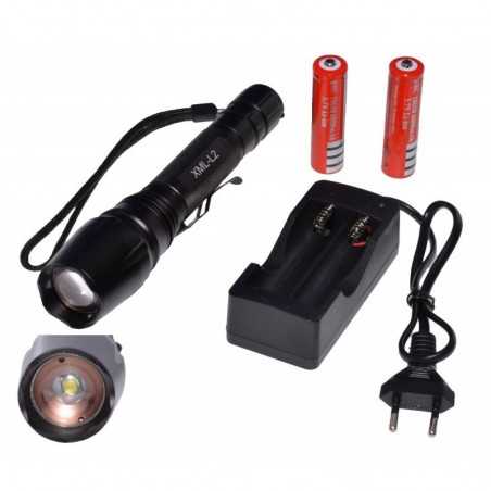 Lanterna Profesionala Led XML L6/5W + Acumulatori