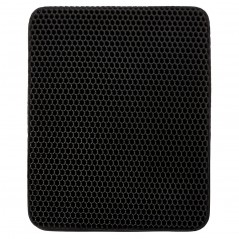 Covoras pentru Litiera cu Doua Fete pentru Pisici, Rezistent la Apa, Colectare Granule de Nisip, Antiderapant, 40x50 cm, Negru