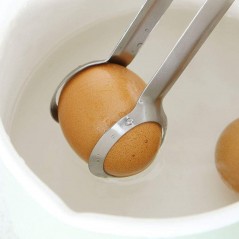 Cleste de Bucatarie, Multifunctional, pentru Oua/Alimente/Salata, din Otel Inoxidabil, Gri