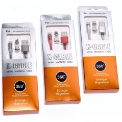 Cablu Magnetic 3 in 1/iPhone, Micro Usb, Tip C