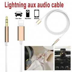 Cablu iPhone - Jack 3,5 Tata, Auxiliar