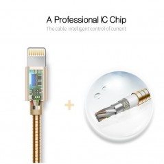 Cablu USB - Iphone Metalic, Lungime 100cm / D8-55