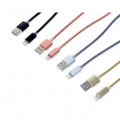 Cablu USB - Iphone Metalic, Lungime 100cm / D8-55