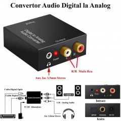 Convertor Audio Digital la Analog + Jack