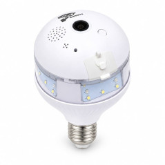 Camera de Supraveghere Wi-Fi Tip Bec E27, Panoramica 360°, cu Iluminare LED D8