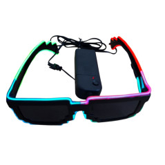 Ochelari Luminoși cu LED pentru Petreceri, Rave, Carnaval și Costume – Neon Glowing
