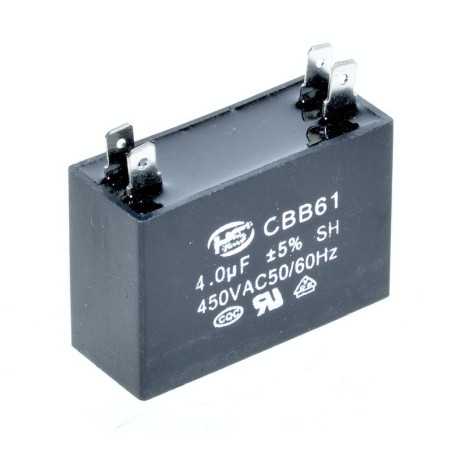 Condensator Dreptunghi Pornire Motor 4C 450V - 4uf