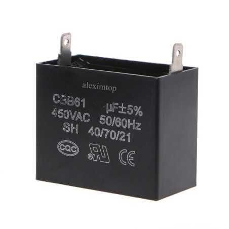 Condensator Dreptunghi Pornire Motor 2C 450V - 1,5uf