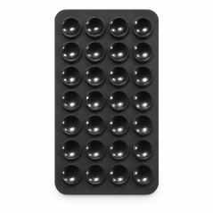 Suport cu Ventuze Telefon, Model Dreptunghiular, cu o Singura Fata, Varianta Groasa, Antiderapant, Silicon , 5.5x8 cm , Negru