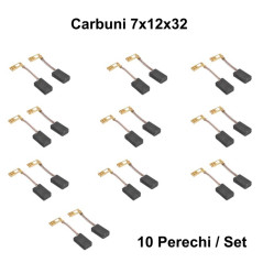 Perii Colectoare Carbuni 6x10x17,2 - Papuc M 4,8mm Cot / 10Set/Punga