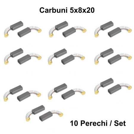 Perii Colectoare Carbuni 5x8x20 - o / 10Set/Punga