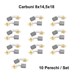 Perii Colectoare Carbuni 8x14,5x18 / 10Set/Punga
