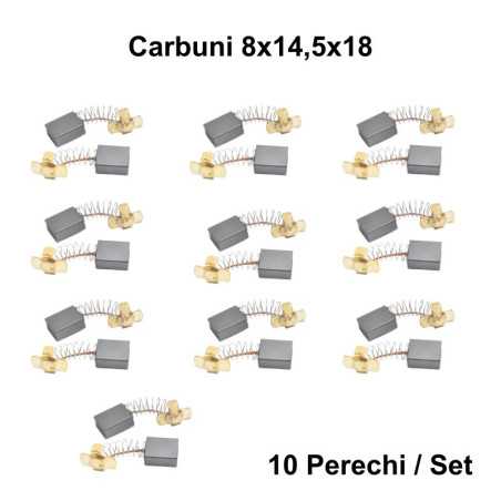 Perii Colectoare Carbuni 8x14,5x18 / 10Set/Punga