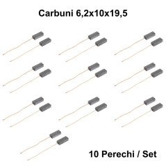 Perii Colectoare Carbuni 6,2x10x19,5 - Cu Fir / 10Set/Punga