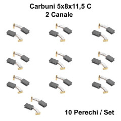 Perii Colectoare Carbuni 5x8x11,5 - C / 10Set/Punga