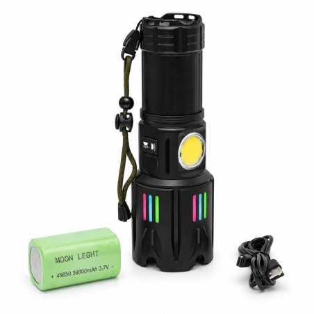 Lanterna Profesionala Laser LED Cree cu Zoom, 9 Moduri, COB XA-G28 si Acumulator Li-Ion 45650