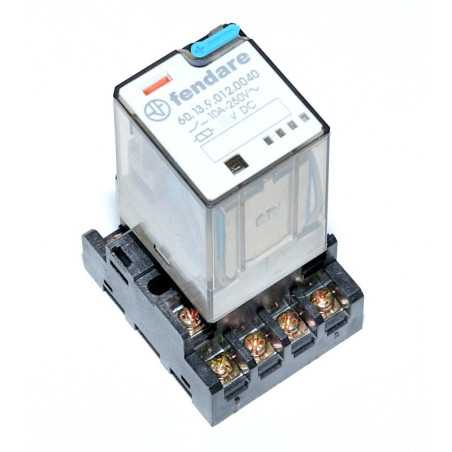 Releu Industrial 12V-DC/11P cu soclu