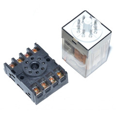 Releu Industrial 24V–AC/8P cu soclu